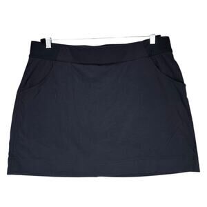 Columbia Omni Shield Skirt sz 1X Women Nylon Black Pocket Tennis Pickleball Golf
